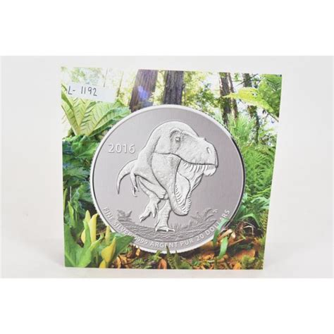 tyrannosaurus rex 20 coin royal canadian mint 2016