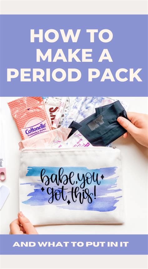 Diy Period Pack Prepare Your Daughter For Her First Period