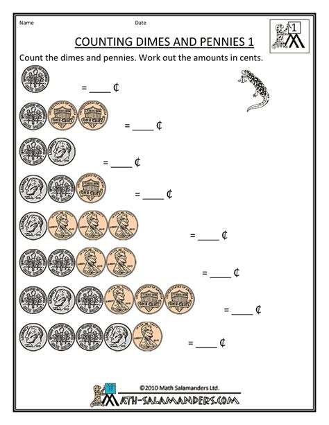 Counting Money Worksheets Grade 2 Free Printable