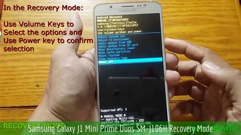 Looking for a good deal on samsung j106h? Samsung Galaxy J1 Mini Prime Duos SM-J106H Recovery Mode ...
