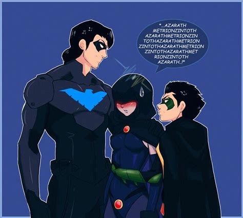 Raven Nightwing And Robin Teen Titans Love Original Teen Titans Teen Titans Fanart Dc Comics