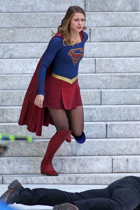 Melissa Benoist Filming Supergirl Gotceleb The Best Porn Website