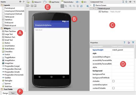 A Guide To The Android Studio Designer Tool Android 6 Techotopia
