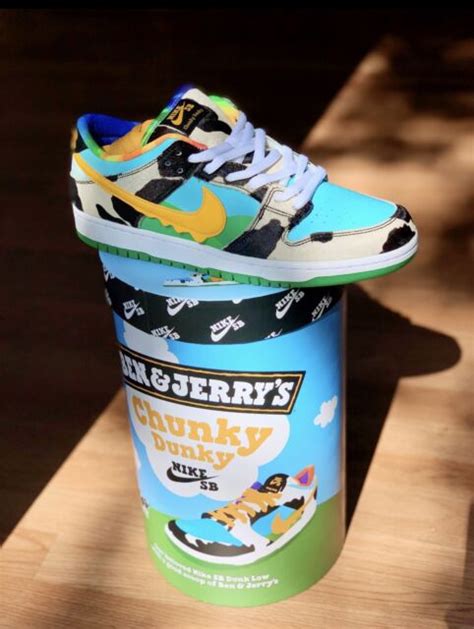 Nikesb X Ben And Jerrys Chunky Dunky Fandf Special Ice Cream Box Ebay