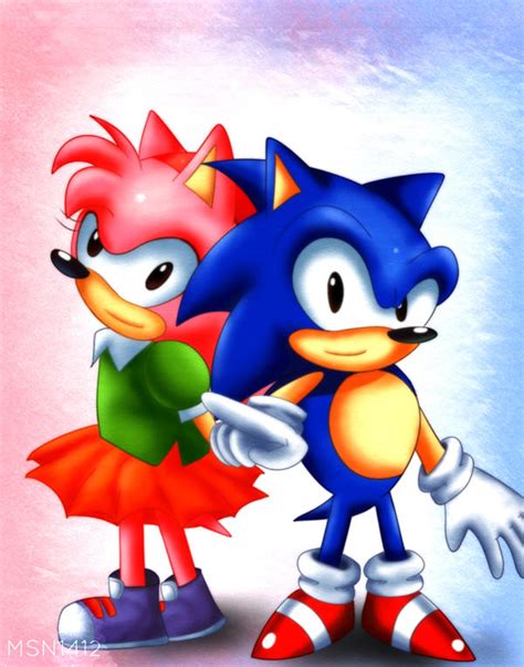 Classic Sonic And Rosy ~ By Msn1412 On Deviantart