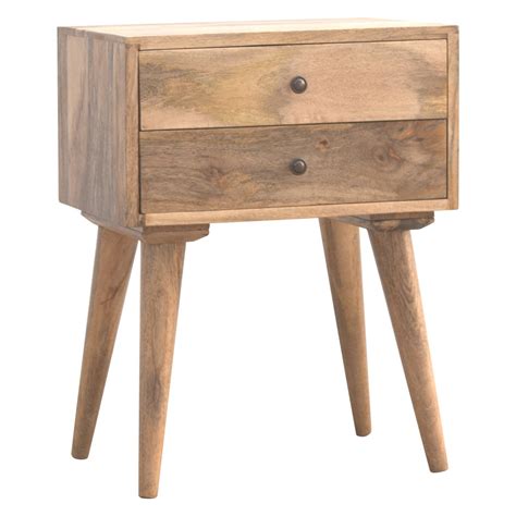 Artisan 2 Drawer Solid Wood Bedside Table Casamo Love Your Home