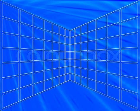 Blue Grid Background Stock Image Colourbox