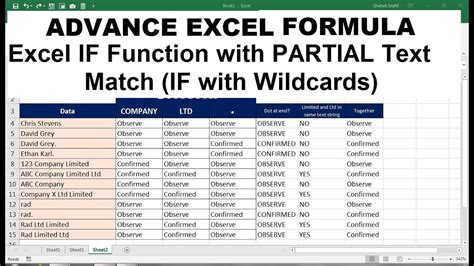 Excel If Contains Partial Text Multiple Excel Partial Match String