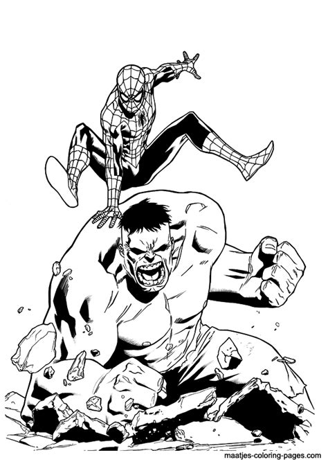 Https://techalive.net/coloring Page/hulk And Spiderman Coloring Pages