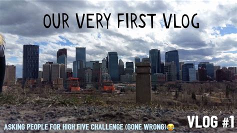 Our Very First Vlog Asking People For Hi Five Challenge Gone