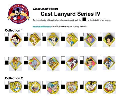 2006 Disneyland Resort Cast Lanyard Series Pins Artofit
