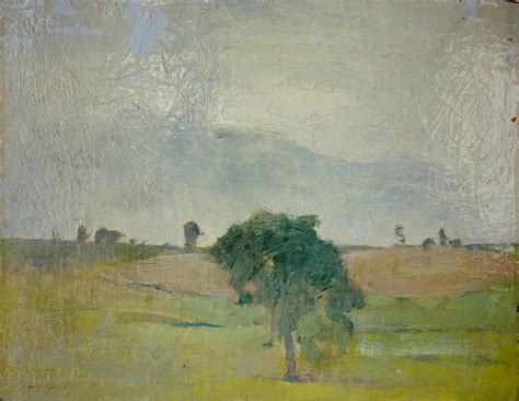 Emil Carlsen Landscape With Tree Ca1912