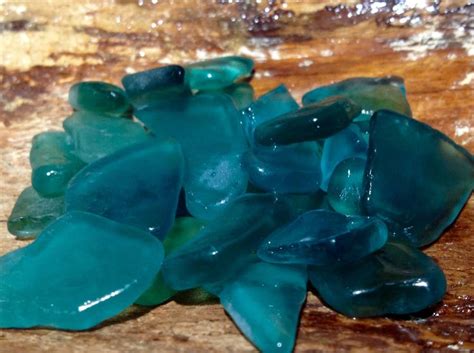 Blue Green Sea Glass Turquoise Sea Glass Pieces Small Sea Etsy Rare
