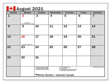 Federal Holidays 2021 Canada November 2021 With Holidays Calendar A