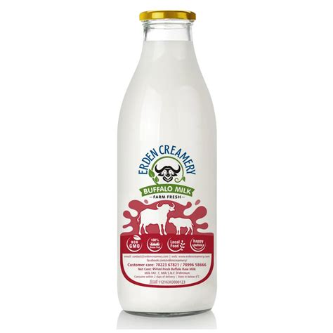 Enjoy a glass of ice cold milk fresh from the dairy! Erden Farm Fresh Buffalo Milk at Rs 99/litre | Buffalo ...