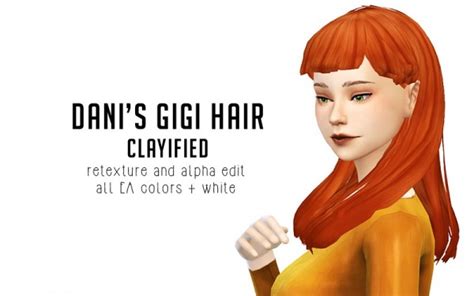 Liahxsimblr Dani Paradises Gigi Hair Retextured Sims 4 Hairs