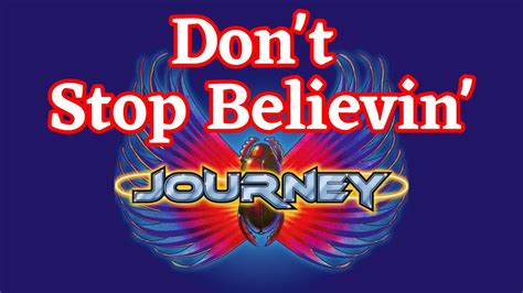 Dont Stop Believin Journey Karaoke Hd Youtube