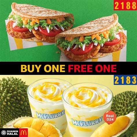 We will keep you update about the free coupon, discount. McDonald's Malaysia: Buy 1 Free 1 For Chicken Foldover ...