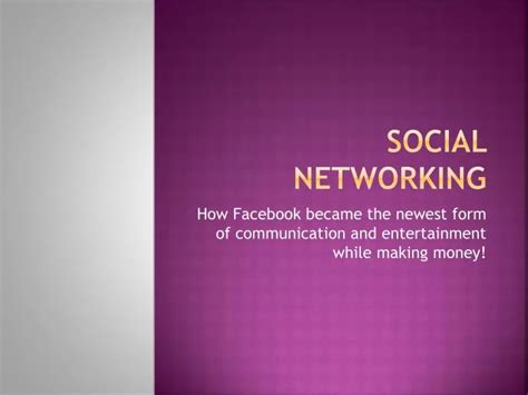 Ppt Social Networking Powerpoint Presentation Free Download Id2909334