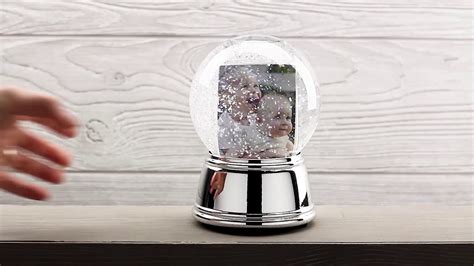 Photo Snow Globe With Silver Base How To Insert Your Photo Youtube