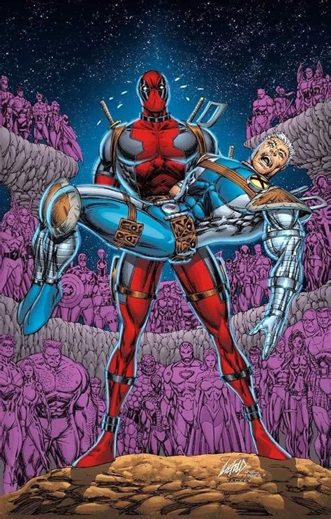 Deadpool And Cable Art By Rob Liefeld Deadpool Comic