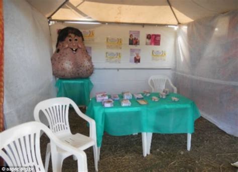 meet mr testicle probably the most bizarre mascot ever who is seeking to raise awareness of