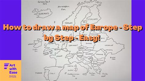 How To Draw A Map Of Europe Step By Step Easy Youtube