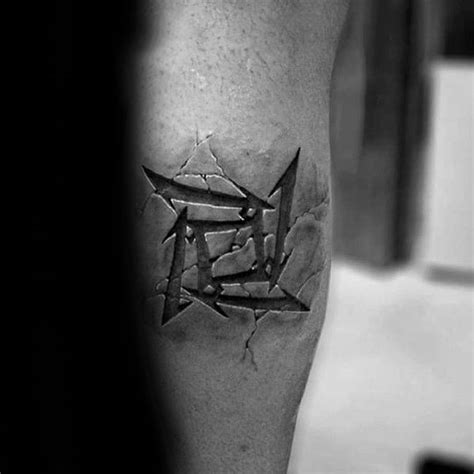 60 Metallica Tattoos Designs For Men Heavy Metal Ink Ideas