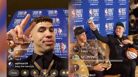 Lamelo Ball Reacts To Getting Drafted Funniest And Most Emotional Ig