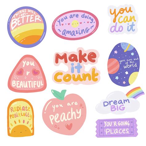 Printable Stickers Journal Stickers Study Productivity Stickers