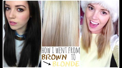 With no experience what so ever. How I Went From Brown To Blonde! | velvetgh0st ♡ - YouTube