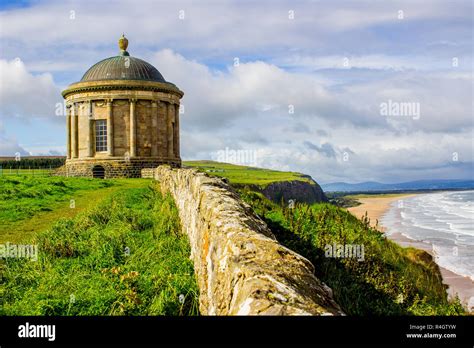 Mussenden Temple On The Cliff Edge In Downhill Demesne On The North