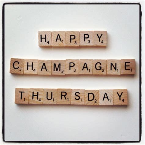 Champagne Thursdays Scrabble Projects