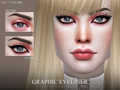 The Sims Resource Graphic Eyeliner N13