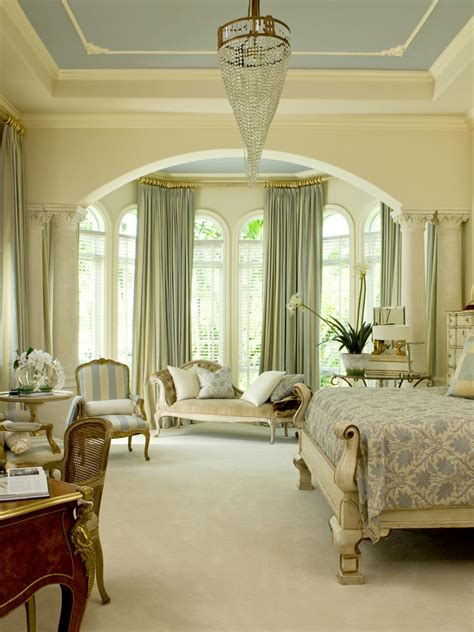 Elegant Master Bedroom With Velvet Chaise Hgtv