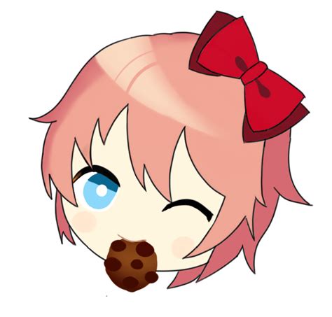 Sayori Chibi With A Cookie Ddlc