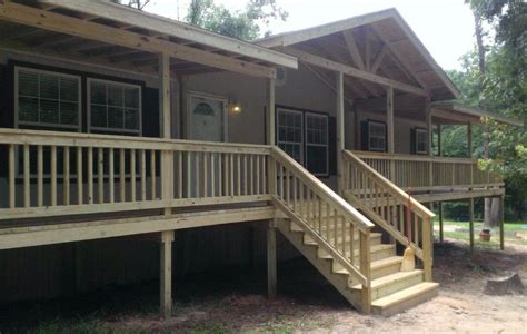 Shingled Roofed Porches Longviewdecks Manufactured Home Porch