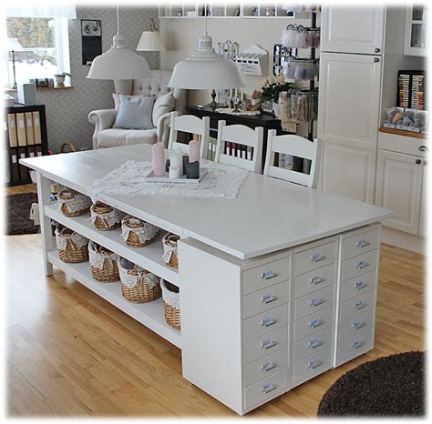 See more ideas about sewing room, sewing organization, sewing rooms. IKEA Helmer drawers under the leaf of table - bjl | Craft ...
