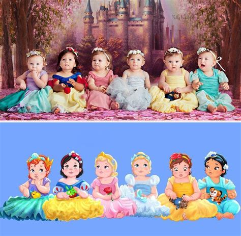 Inspired By A Newborn Photoshoot This Artist Imagined How Disney Princesses And Villains Looked