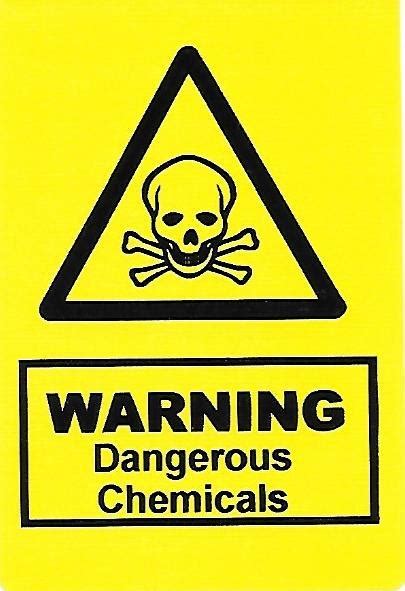 Warning Dangerous Chemicals Label Hs05 Label Design