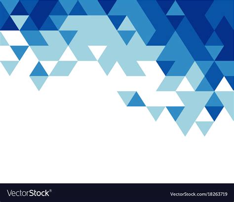Abstract Blue Triangle Modern Template Royalty Free Vector