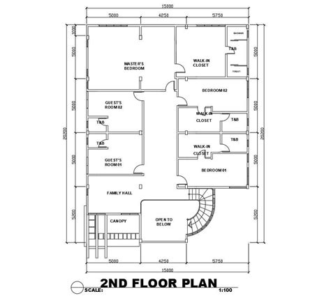 House Floor Plan With Dimensions Cadbull