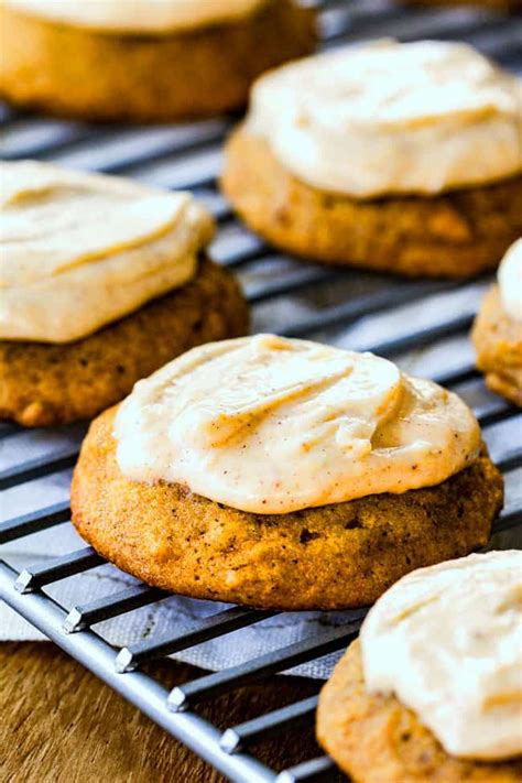 Best Ever Pumpkin Cookies With Cinnamon Cream Cheese Frosting