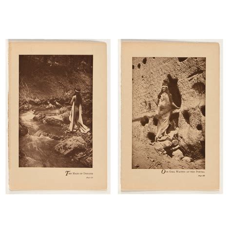 Lot Edward S Curtis A Pair From Flute Of The Gods