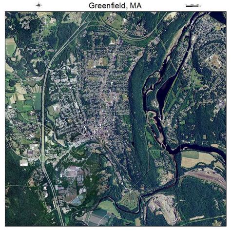 Aerial Photography Map Of Greenfield Ma Massachusetts