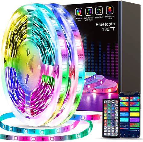 Tenmiro 328ft Led Strip Lights Rgb Led Smart Music Sync Color