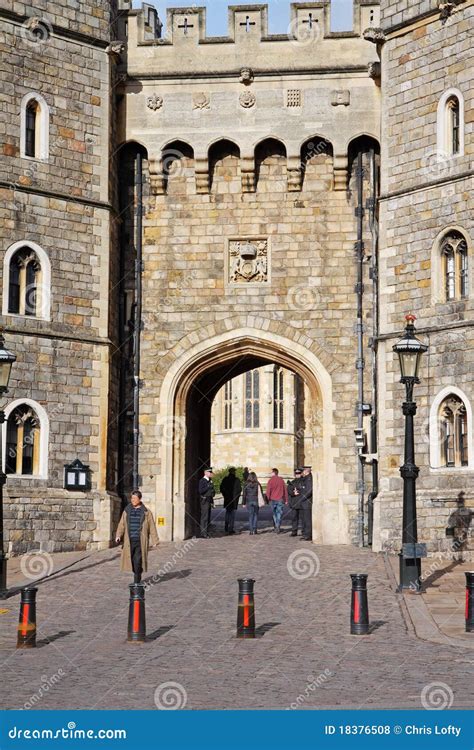 Entrance To Windsor Castle In England Editorial Stock Photo Image Of