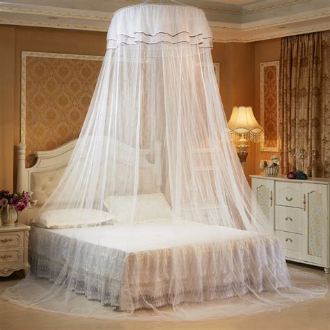Elegant Hung Dome Mosquito Nets For Summer Polyester Mesh Fabric