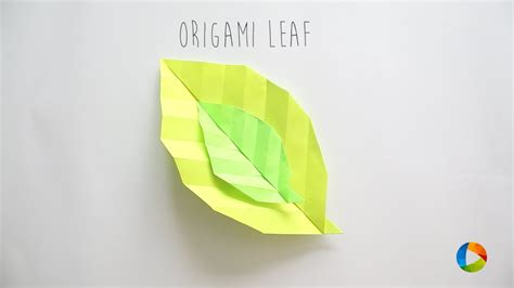 How To Fold Origami Leaf Youtube