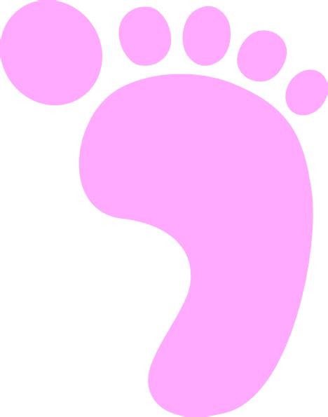 Pink Baby Footprints Clipart Best
